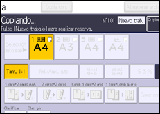 Ilustración de la pantalla panel de mandos