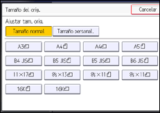 Ilustración de la pantalla panel de mandos