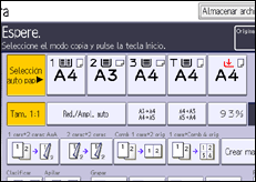 Ilustración de la pantalla panel de mandos