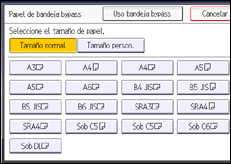 Ilustración de la pantalla panel de mandos
