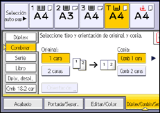 Ilustración de la pantalla panel de mandos
