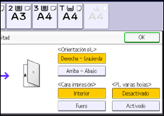 Ilustración de la pantalla panel de mandos