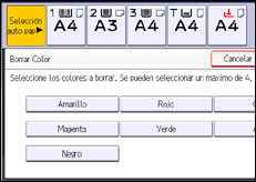 Ilustración de la pantalla panel de mandos
