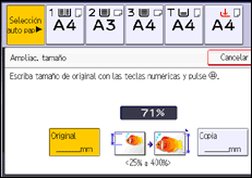 Ilustración de la pantalla panel de mandos