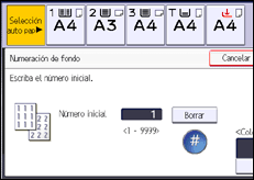 Ilustración de la pantalla panel de mandos