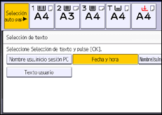 Ilustración de la pantalla panel de mandos