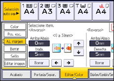 Ilustración de la pantalla panel de mandos
