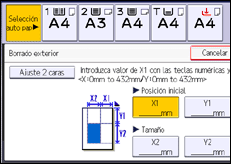 Ilustración de la pantalla panel de mandos