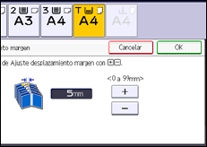 Ilustración de la pantalla panel de mandos