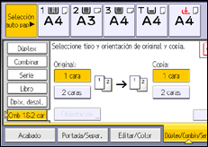 Ilustración de la pantalla panel de mandos