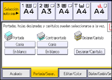 Ilustración de la pantalla panel de mandos