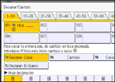 Ilustración de la pantalla panel de mandos