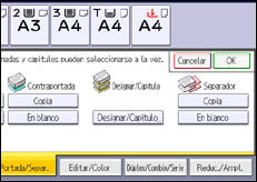 Ilustración de la pantalla panel de mandos