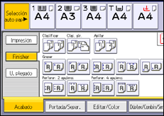Ilustración de la pantalla panel de mandos