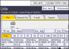 Ilustración de la pantalla panel de mandos