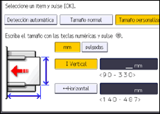Ilustración de la pantalla panel de mandos