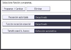 Ilustración de la pantalla panel de mandos