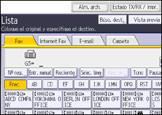 Ilustración de la pantalla panel de mandos