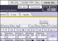 Ilustración de la pantalla panel de mandos