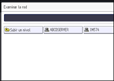 Ilustración de la pantalla panel de mandos