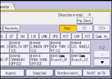 Ilustración de la pantalla panel de mandos