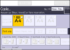 Illustration de l'écran du panneau de commande