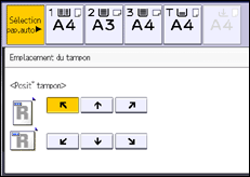 Illustration de l'écran du panneau de commande