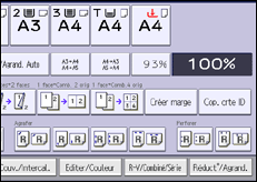 Illustration de l'écran du panneau de commande