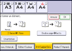 Illustration de l'écran du panneau de commande