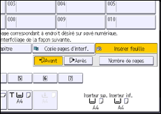 Illustration de l'écran du panneau de commande