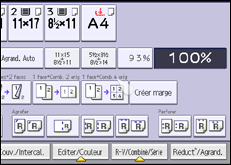 Illustration de l'écran du panneau de commande