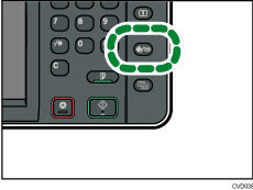 Illustration de la touche Compteur/Outils utilisateur