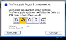 Illustration de l'écran du panneau de commande