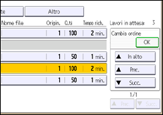 Illustrazione schermata pannello di controllo