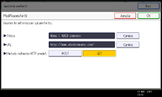 Illustrazione schermata pannello di controllo