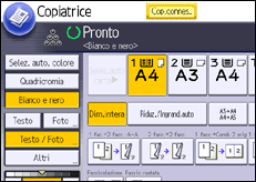 Illustrazione schermata pannello di controllo