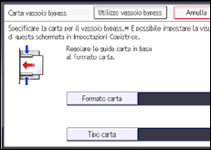 Illustrazione schermata pannello di controllo