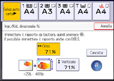 Illustrazione schermata pannello di controllo