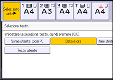 Illustrazione schermata pannello di controllo