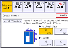 Illustrazione schermata pannello di controllo