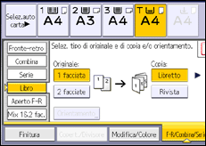 Illustrazione schermata pannello di controllo