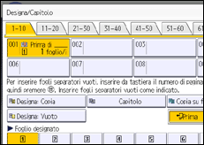 Illustrazione schermata pannello di controllo