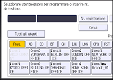 Illustrazione schermata pannello di controllo