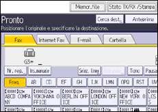 Illustrazione schermata pannello di controllo