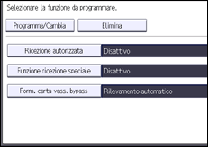 Illustrazione schermata pannello di controllo