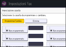 Illustrazione schermata pannello di controllo