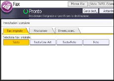 Illustrazione schermata pannello di controllo
