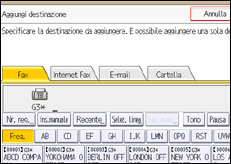 Illustrazione schermata pannello di controllo