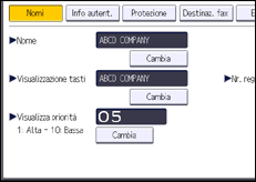 Illustrazione schermata pannello di controllo