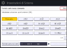 Illustrazione schermata pannello di controllo